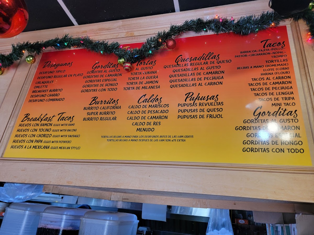 Tacos La Balita Menu - Image 3